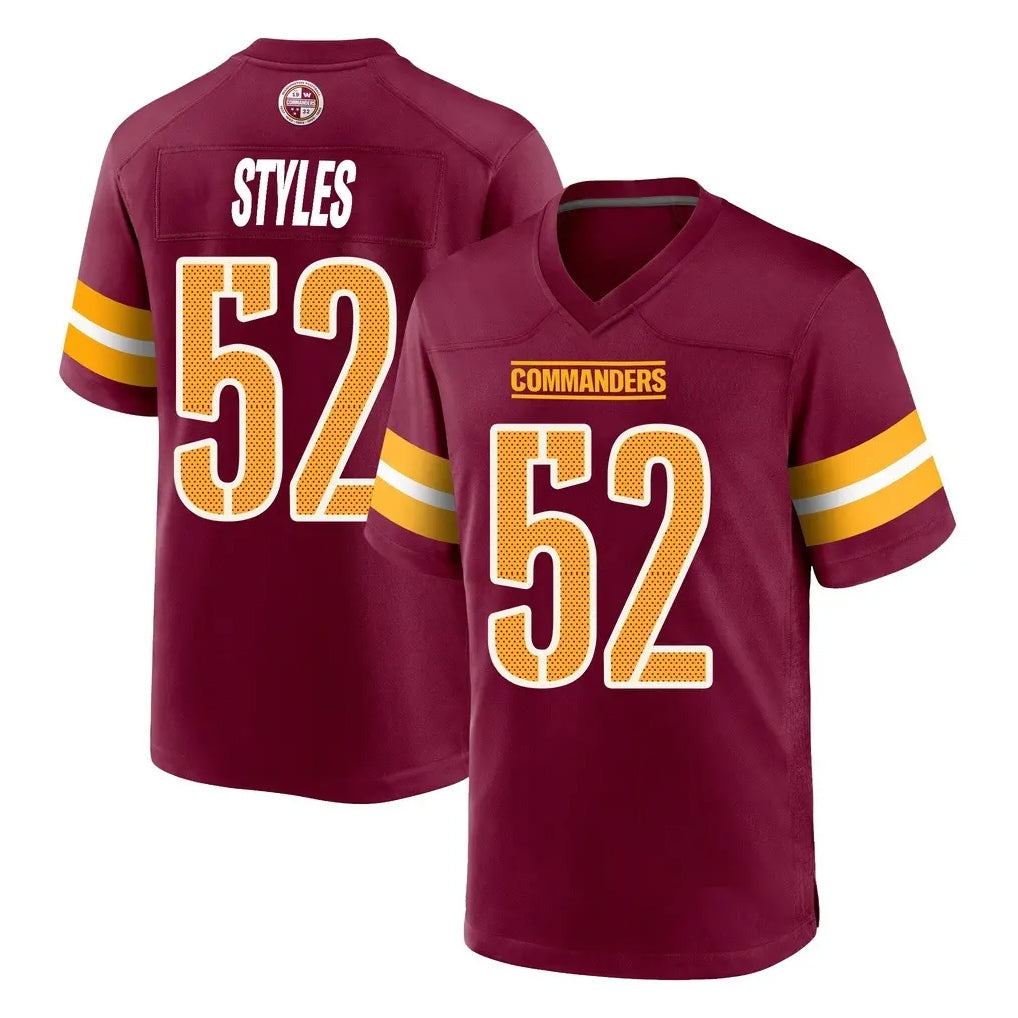 Pkot W.Commanders #52 Sonny Styles Player Burgundy Home Game Stitched Jerseys
