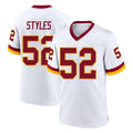 Pkot W.Commanders #52 Sonny Styles Player White Home Game Stitched Jerseys