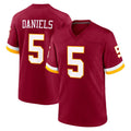 Pkot W.Commanders #5 Jayden Daniels Player Burgundy Game Home Stitched Jerseys