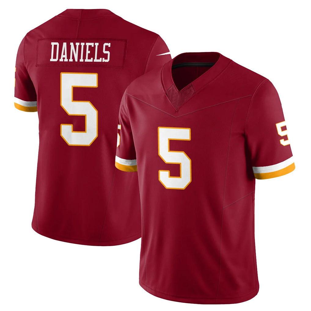 Pkot W.Commanders #5 Jayden Daniels Player Burgundy Limited Team Vapor F.U.S.E. Home Game Stitched Jerseys