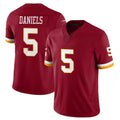 Pkot W.Commanders #5 Jayden Daniels Player Burgundy Limited Team Vapor F.U.S.E. Home Game Stitched Jerseys