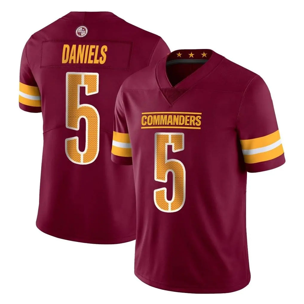Pkot W.Commanders #5 Jayden Daniels Player Burgundy Limited Vapor Home Game Stitched Jerseys