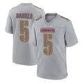 Pkot W.Commanders #5 Jayden Daniels Player Gray Atmosphere Fashion Home Game Stitched Jerseys