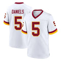 Pkot W.Commanders #5 Jayden Daniels Player White Home Game Stitched Jerseys