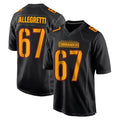 Pkot W.Commanders #67 Nick Allegretti Player Black Carbon Fashion Home Game Stitched Jerseys