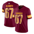 Pkot W.Commanders #67 Nick Allegretti Player Burgundy Limited Vapor Home Game Stitched Jerseys