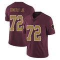Pkot W.Commanders #72 Josh Conerly Jr. Player Burgundy Alternate Vapor Untouchable Home Game Stitched Jerseys