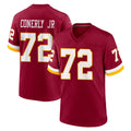 Pkot W.Commanders #72 Josh Conerly Jr. Player Burgundy Game Home Stitched Jerseys