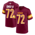 Pkot W.Commanders #72 Josh Conerly Jr. Player Burgundy Home Game Stitched Jerseys