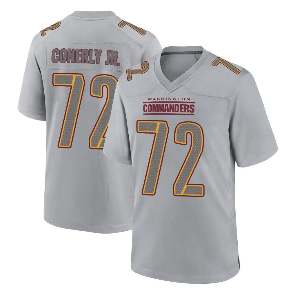 Pkot W.Commanders #72 Josh Conerly Jr. Player Gray Atmosphere Fashion Home Game Stitched Jerseys