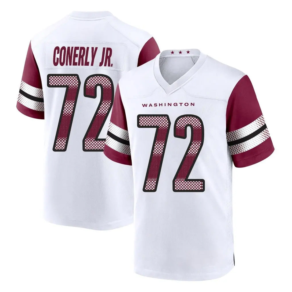 Pkot W.Commanders #72 Josh Conerly Jr. Player White Game Home Stitched Jerseys
