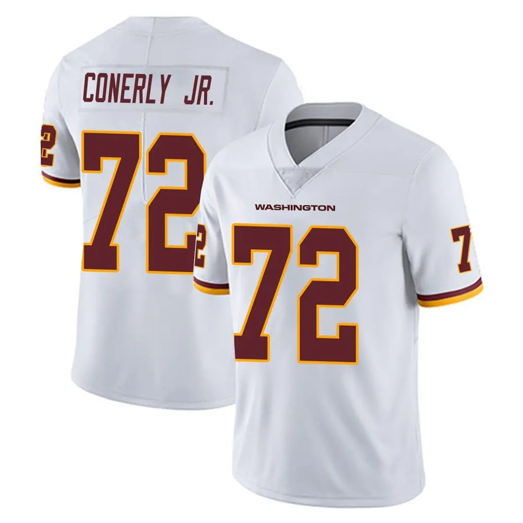 Pkot W.Commanders #72 Josh Conerly Jr. Player White Limited Vapor Untouchable Home Game Stitched Jerseys