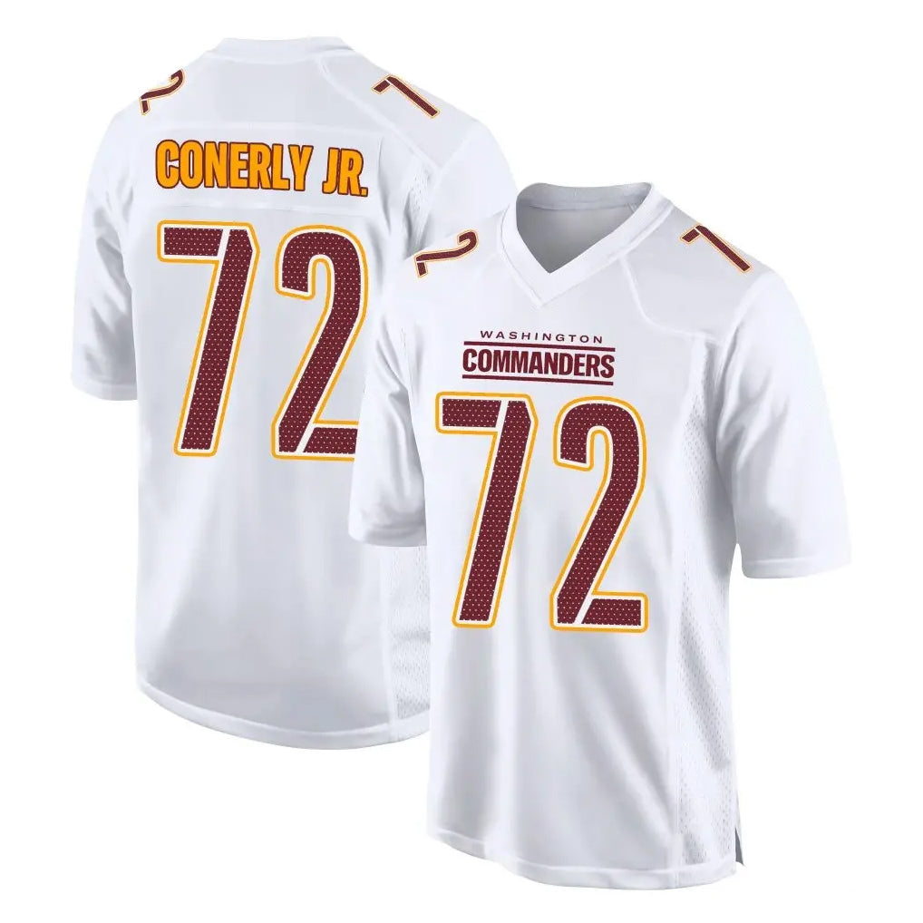Pkot W.Commanders #72 Josh Conerly Jr. Player White Tundra Fashion Home Game Stitched Jerseys