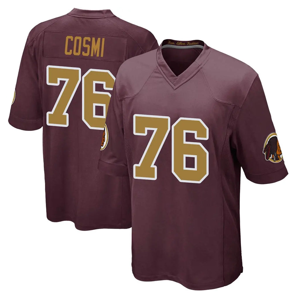 Pkot W.Commanders #76 Sam Cosmi Player Burgundy Alternate Home Game Stitched Jerseys