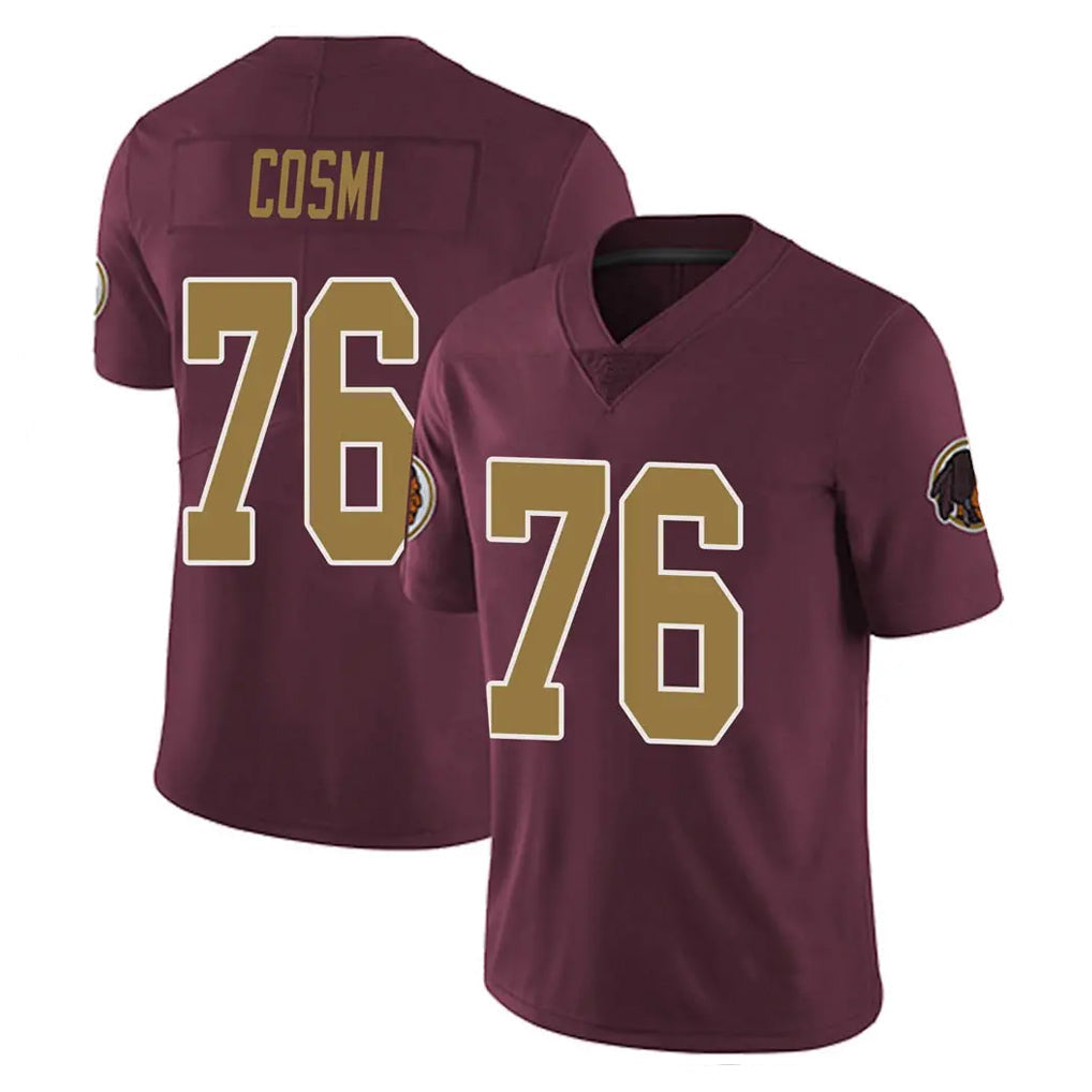 Pkot W.Commanders #76 Sam Cosmi Player Burgundy Alternate Vapor Untouchable Home Game Stitched Jerseys