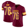 Pkot W.Commanders #76 Sam Cosmi Player Burgundy Limited Vapor Home Game Stitched Jerseys