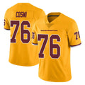 Pkot W.Commanders #76 Sam Cosmi Player Gold Limited Color Rush Home Game Stitched Jerseys