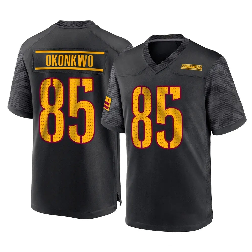 Pkot W.Commanders #85 Chig Okonkwo Player Black Home Game Stitched Jerseys