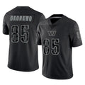 Pkot W.Commanders #85 Chig Okonkwo Player Black Limited Reflective Home Game Stitched Jerseys