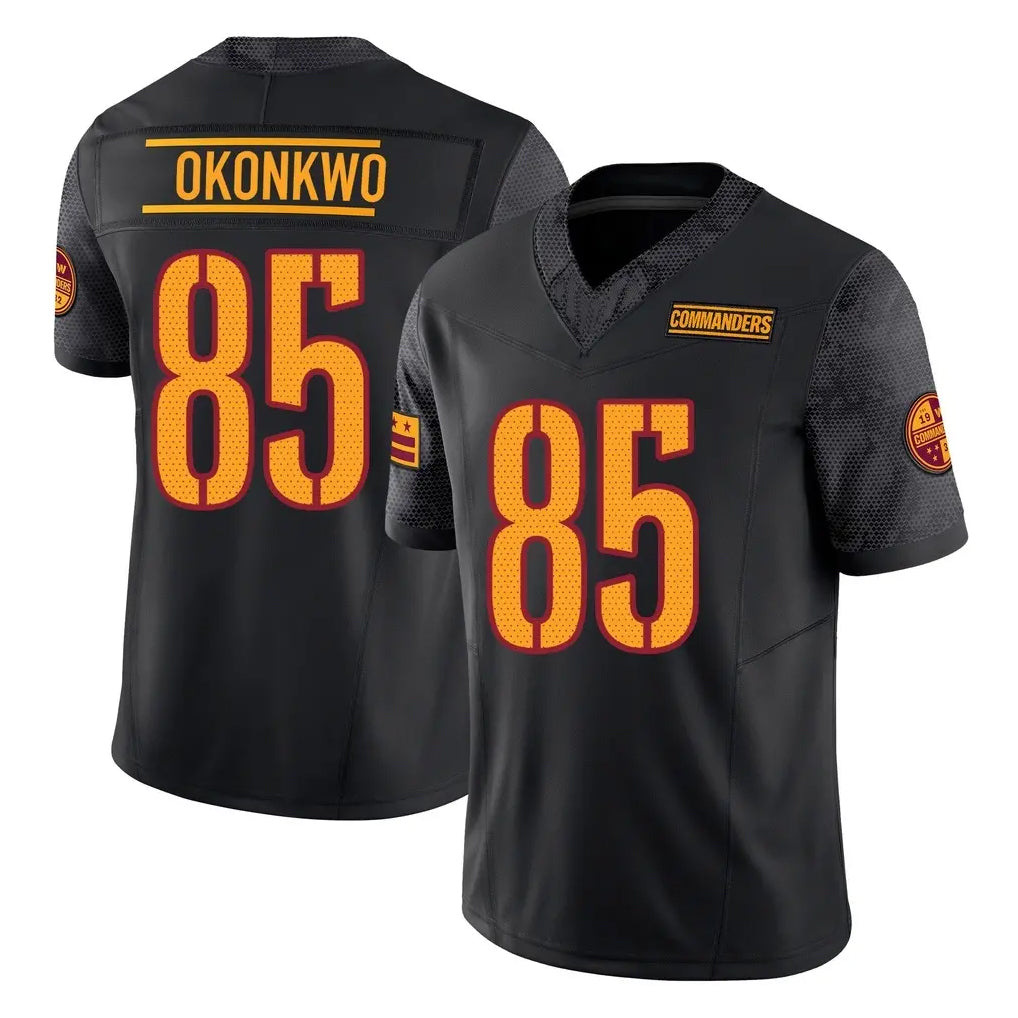 Pkot W.Commanders #85 Chig Okonkwo Player Black Limited Vapor F.U.S.E. Home Game Stitched Jerseys