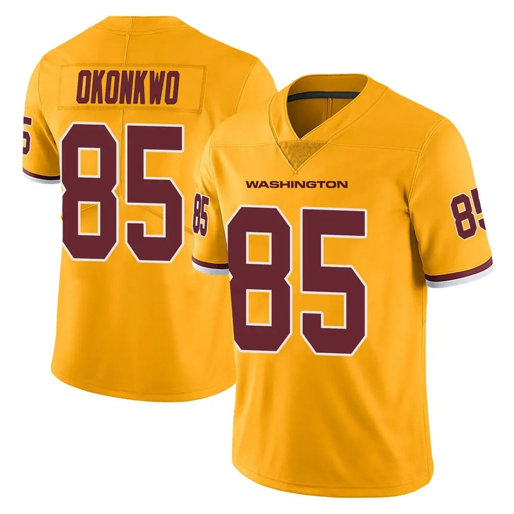 Pkot W.Commanders #85 Chig Okonkwo Player Gold Limited Color Rush Home Game Stitched Jerseys