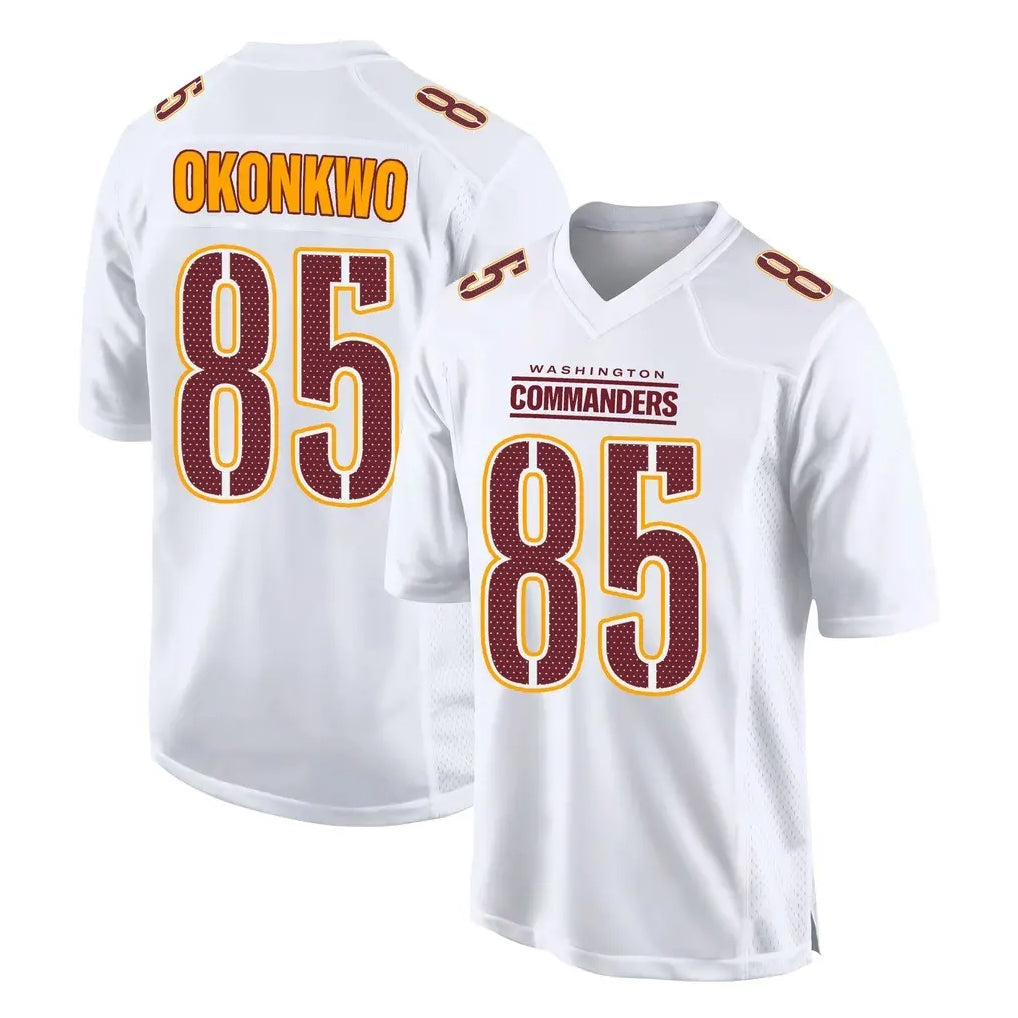 Pkot W.Commanders #85 Chig Okonkwo Player White Tundra Fashion Home Game Stitched Jerseys