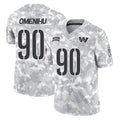 Pkot W.Commanders #90 Charles Omenihu Player Arctic Camo Limited Salute To Service Home Game Stitched Jerseys