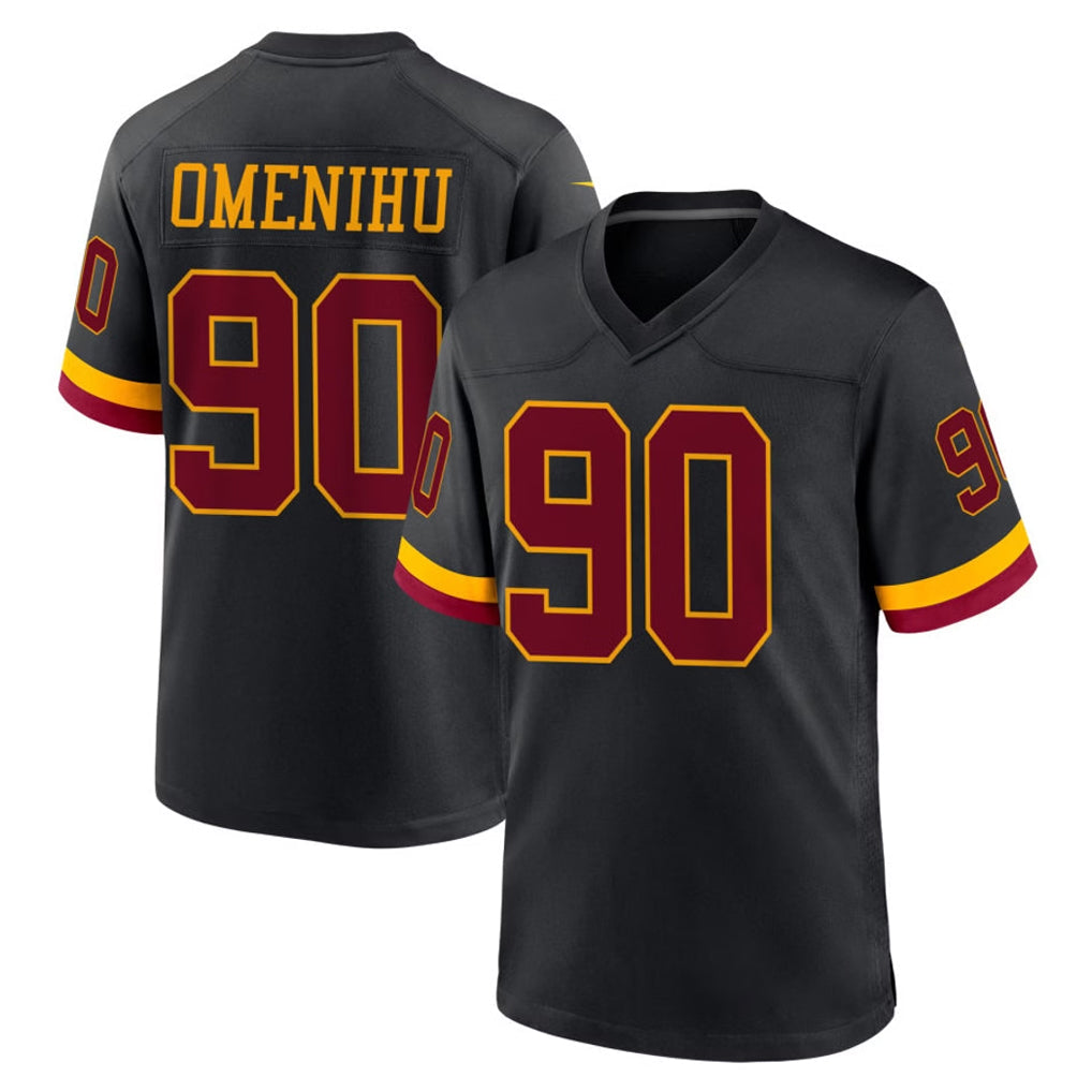 Pkot W.Commanders #90 Charles Omenihu Player Black Limited Home Game Stitched Jerseys