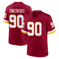 Pkot W.Commanders #90 Charles Omenihu Player Burgundy Game Home Stitched Jerseys