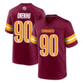 Pkot W.Commanders #90 Charles Omenihu Player Burgundy Home Game Stitched Jerseys