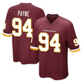 Pkot W.Commanders #94 Daron Payne Player Burgundy Team Color Home Game Stitched Jerseys