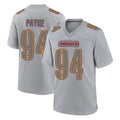 Pkot W.Commanders #94 Daron Payne Player Gray Atmosphere Fashion Home Game Stitched Jerseys