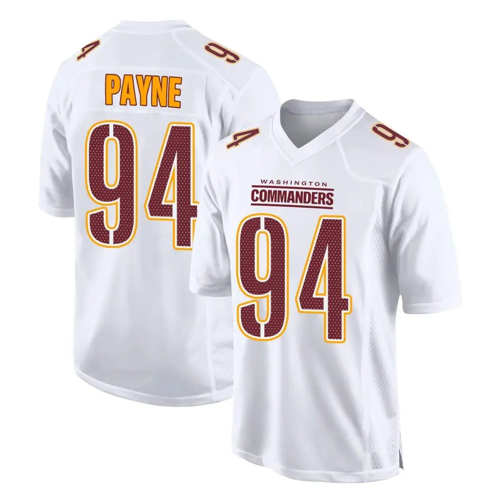 Pkot W.Commanders #94 Daron Payne Player White Limited Vapor Untouchable Home Game Stitched Jerseys