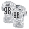 Pkot W.Commanders #98 Odafe Oweh Player Arctic Camo Limited Salute To Service Home Game Stitched Jerseys