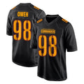 Pkot W.Commanders #98 Odafe Oweh Player Black Carbon Fashion Home Game Stitched Jerseys