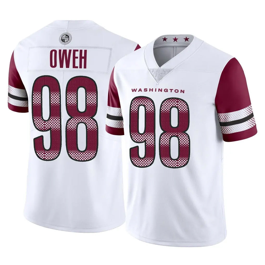 Pkot W.Commanders #98 Odafe Oweh Player White Limited Vapor Home Game Stitched Jerseys
