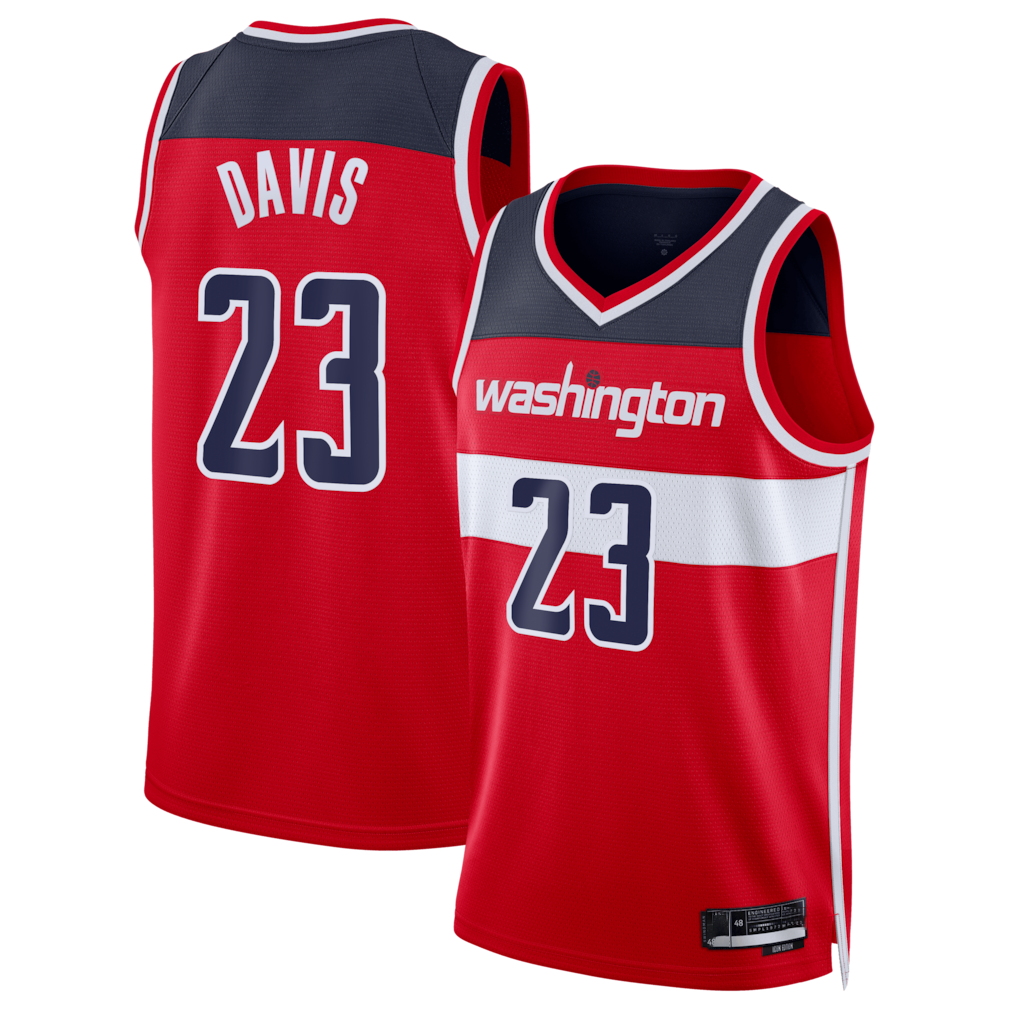 Pkot W.Wizards #23 Anthony Davis Red Swingman Jerseys - Icon Edition