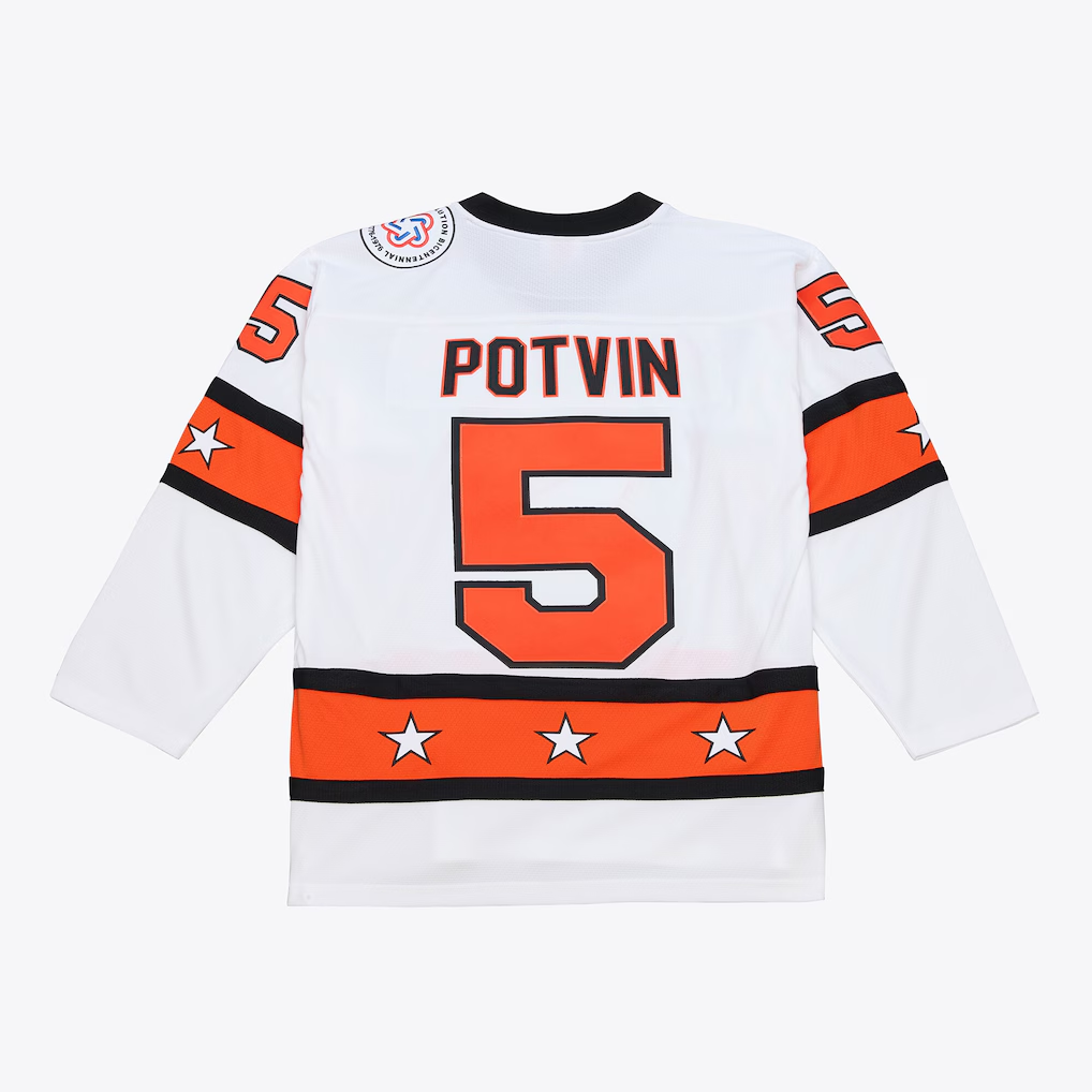Pkot NY.Islanders #5 Denis Potvin Mitchell & Ness White All-Star Game Power Play Jerseys